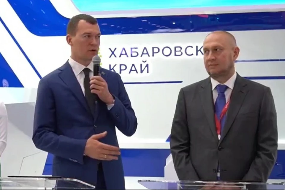 Михаил Дегтярев подписал соглашения с федеральными застройщиками на ПМЭФ-2023 Фото: скриншот из видео