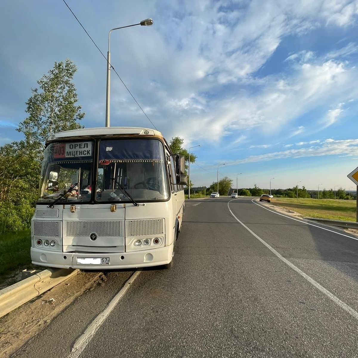 Водителя рейсового автобуса «Орел – Мценск» госпитализировали после ДТП -  KP.RU