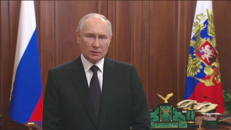 Главы муниципалитетов Оренбуржья поддержали выступление Владимира Путина. Фото: стоп-кадр обращения Владимира Путина