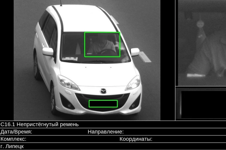 Камеры на дорогах Липецка будут фотографировать автомобилистов, которые ездят без ремня безопасности