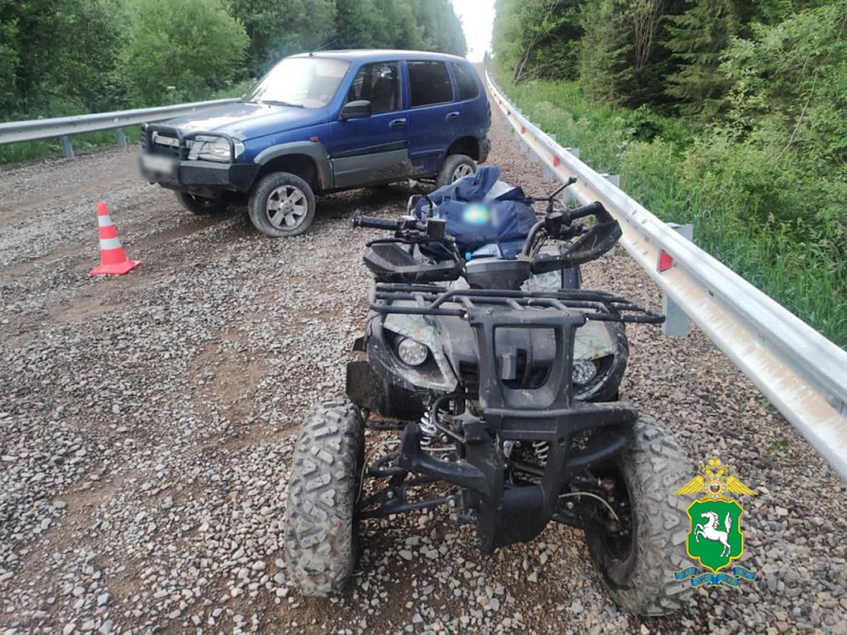 Водитель Niva врезался в квадроцикл с тремя детьми под Томском и скрылся с  места ДТП - KP.RU