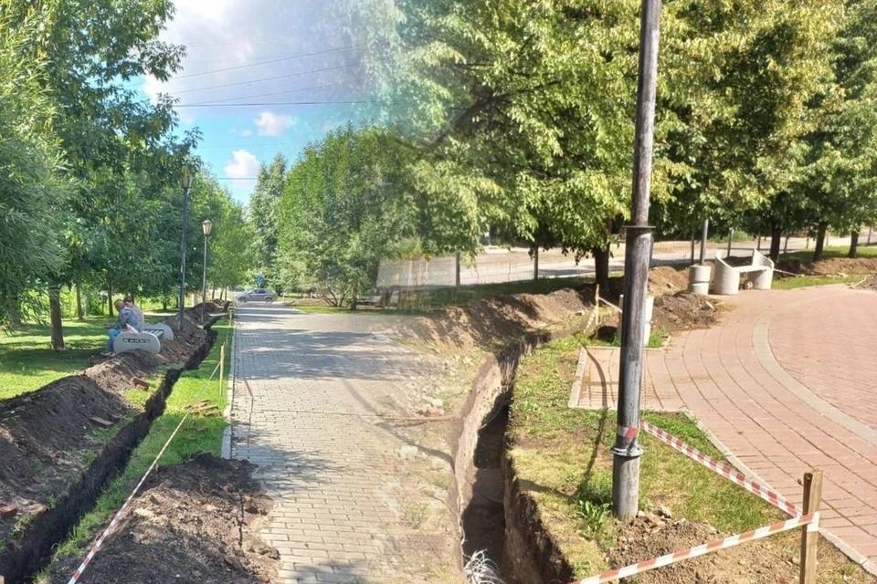 Сквер по улице Учительской уже обновляют. Фото: https://vk.com/greennsk54.