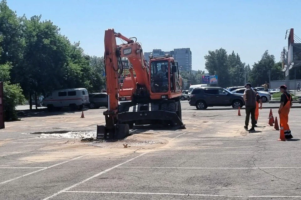 Коммунальная авария на улице Попова