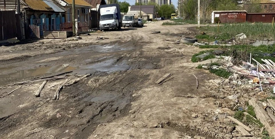 Вот так выглядела улица Трофимова после прорыва