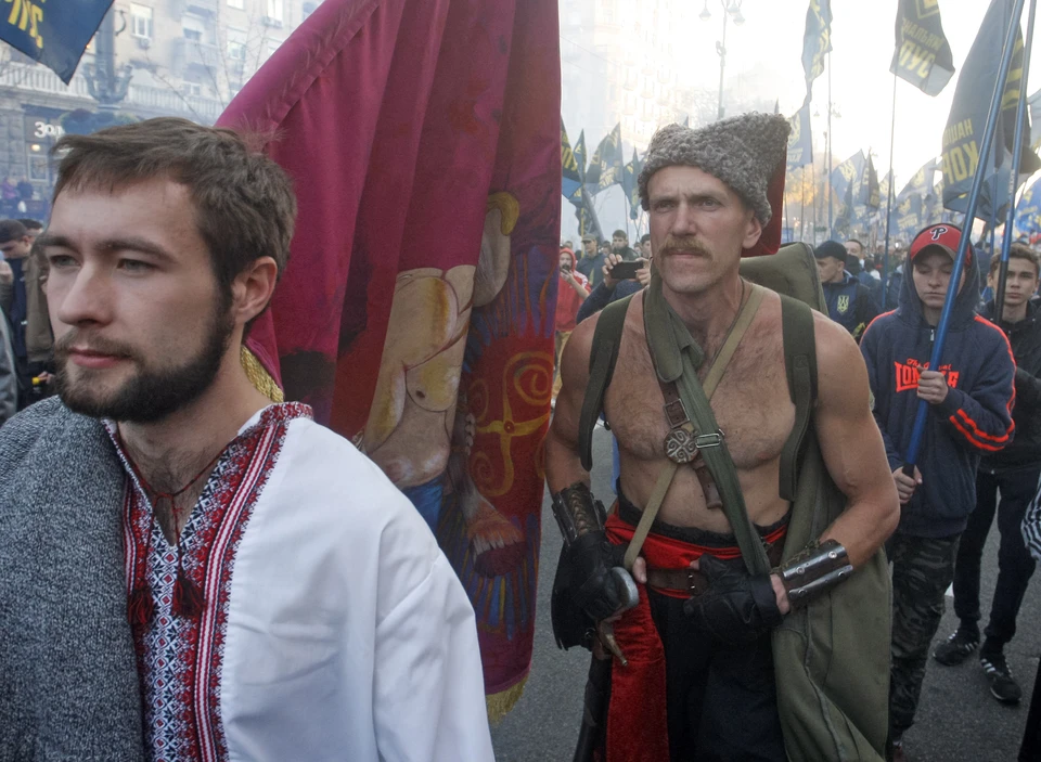 Шествие националистов в Киеве, осень 2018 г.