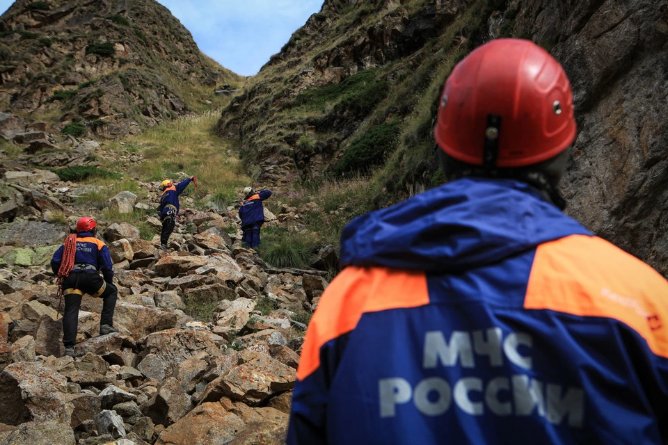 Петербуржец погиб во время камнепада в горах Кавказа. Фото: пресс-служба МЧС России по Кабардино-Балкарии.
