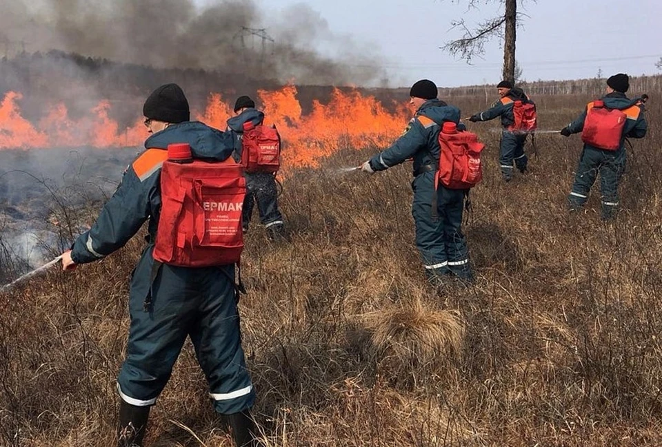 В Коми действуют 7 лесных пожаров