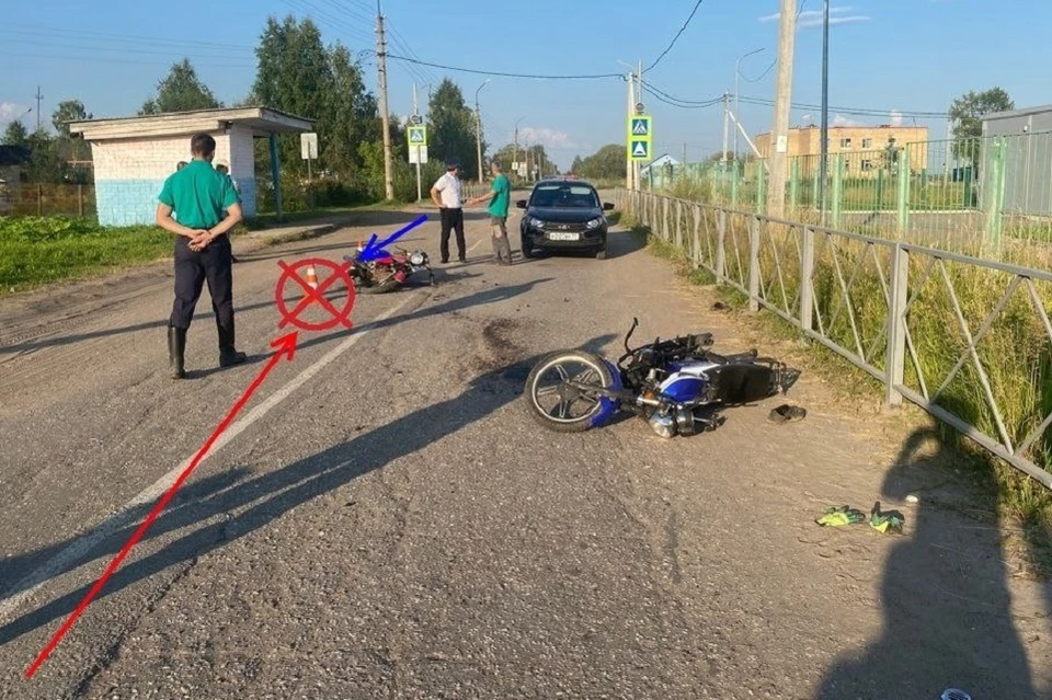 В больницу попали два человека. Фото: управление ГИБДД по Коми