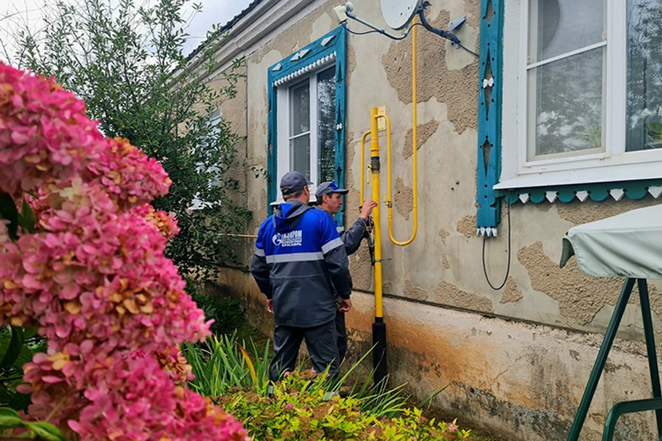 Подача газа в домовладение. ФОТО: АО «Газпром Газораспределение Ярославль»