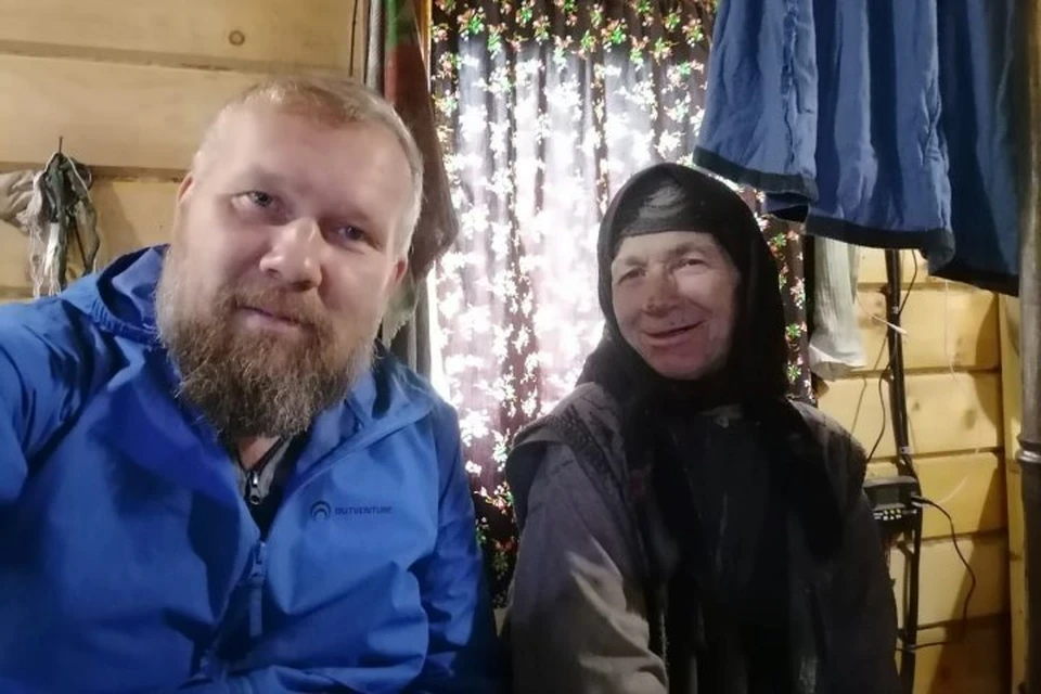 Пермяк Антон Лыков в гостях у своей знаменитой тетки. Фото: личный архив Антона Лыкова.