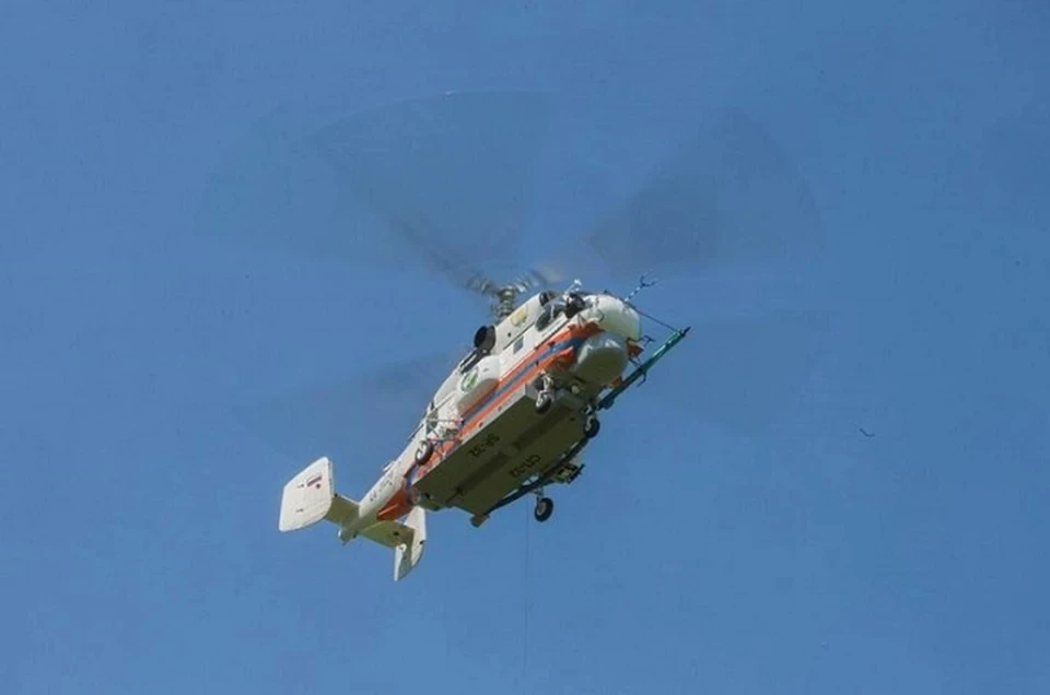 Женщину искали при помощи вертолетов. Фото: социальные сети председателя госкомитета Башкирии по ЧС Фарита Гумерова