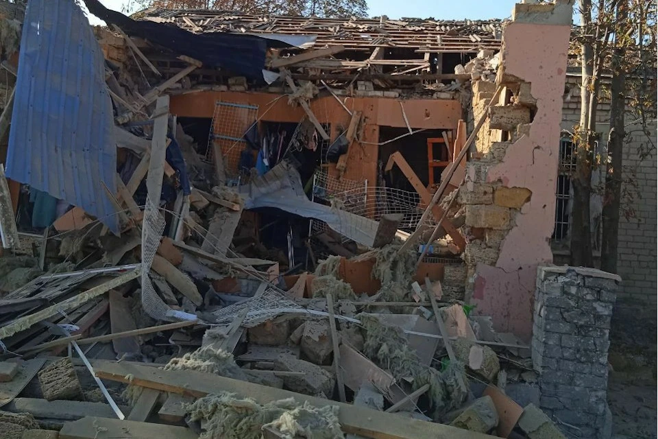 Во время обстрела разрушен продуктовый магазин Фото: ТГ-канал Андрей Алексеенко