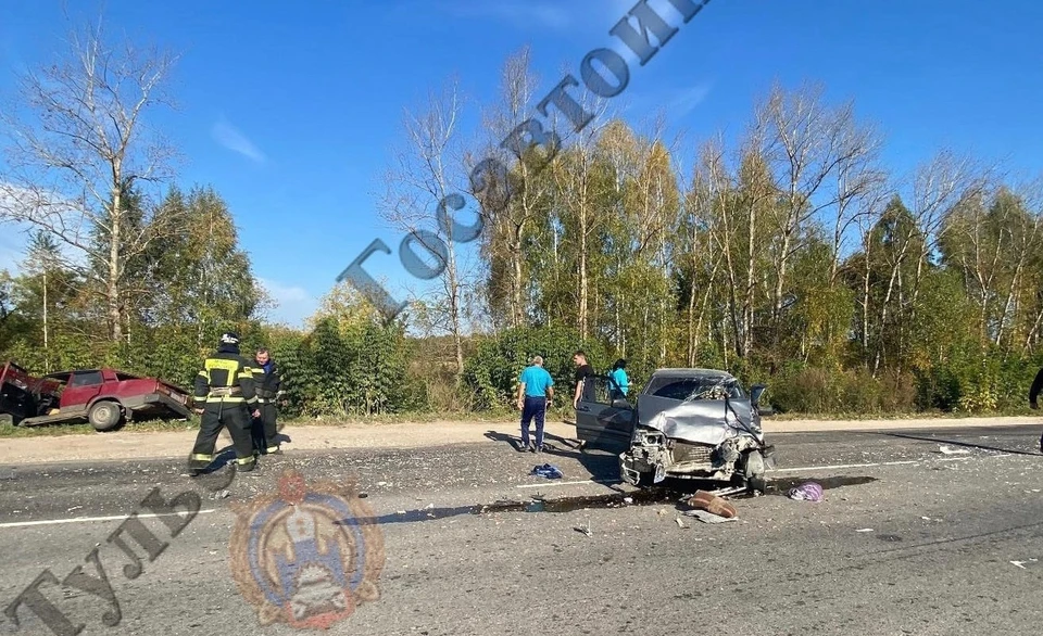 Водителей двух легковушек госпитализировали в больницу после ДТП в Одоевском районе