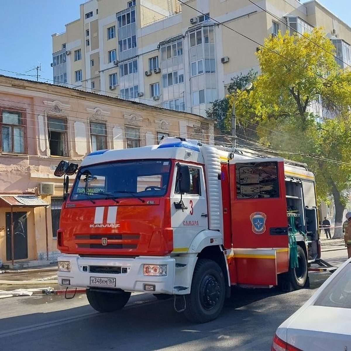 Пожар в двухэтажном доме в историческом центре Самары потушен - KP.RU