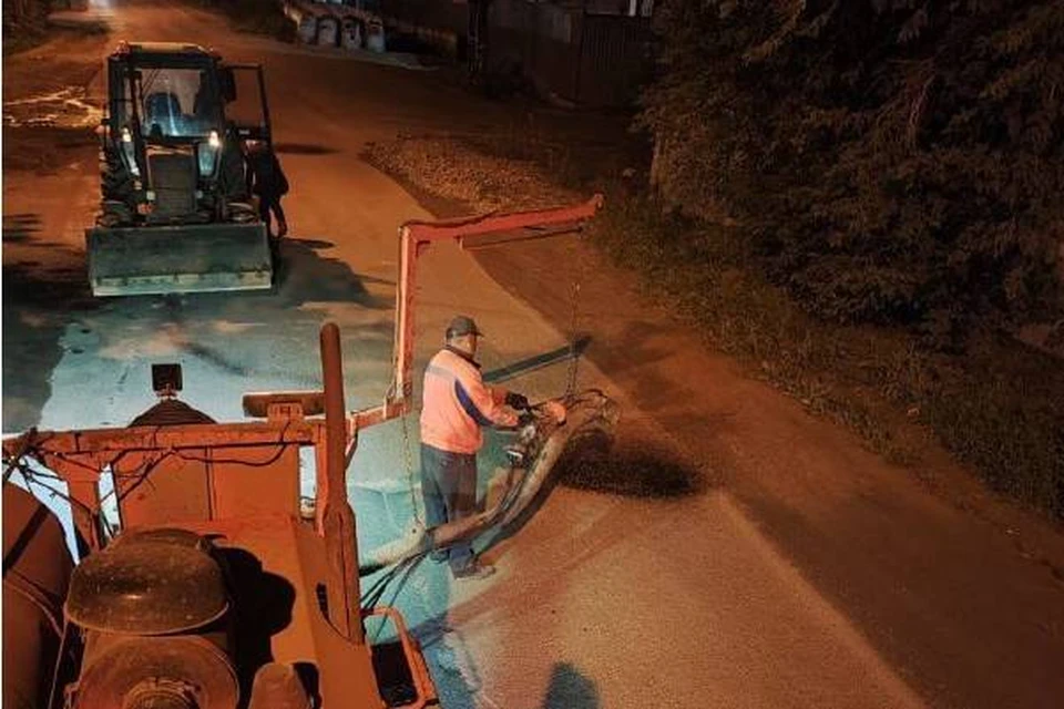 Ямочный ремонт проводят во всех районах Иркутска в круглосуточном режиме