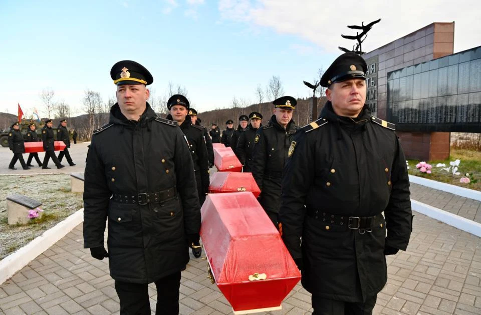 В Долине Славы прошла церемония захоронения останков красноармейцев. Фото: правительство Мурманской области/Лев Федосеев