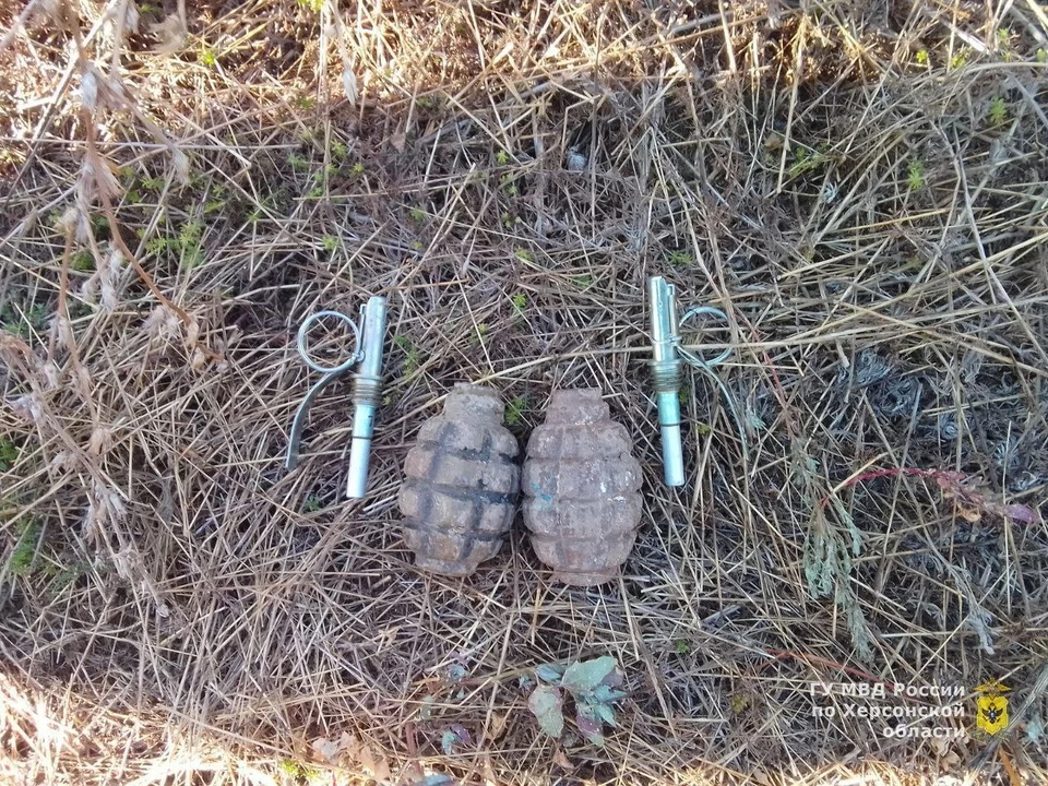В Херсонской области уничтожили найденные боеприпасы ФОТО: ГУ МВД Херсонской области