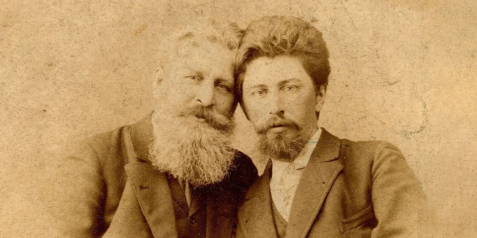 Петр Петрович Павлов с отцом Петром Павловым. 1890-е годы. Фото: Главархив Москвы
