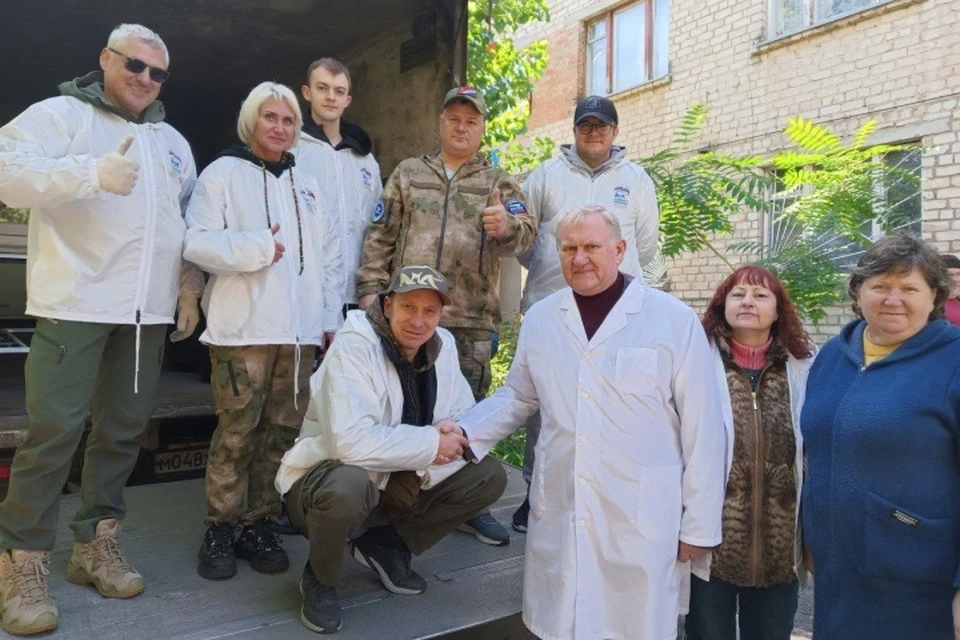 В Луганскую поликлинику был доставлен гуманитарный груз от партии "Единая Россия". Фото - Минздрав ЛНР
