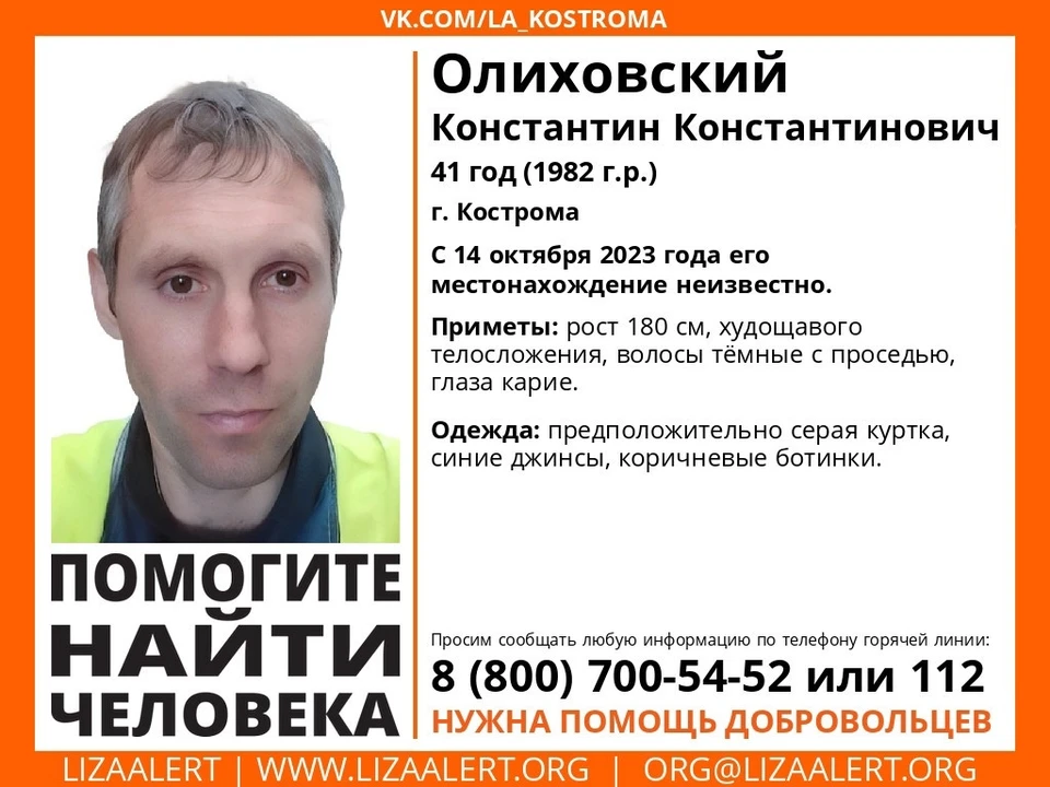 Фото: ДПСО "Лиза Алерт" Костромской области