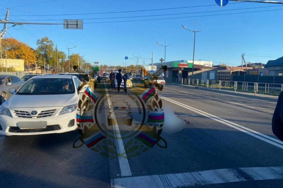 Пешеход скончался на месте Фото: пресс-служба УГИБДД ГУ МВД РФ по Краснодарскому краю