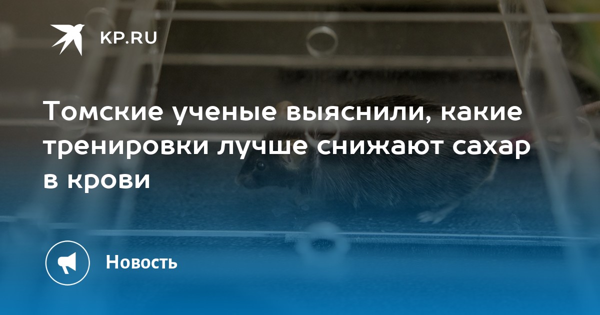 Томские ученые выяснили, какие тренировки лучше снижают сахар в крови ...