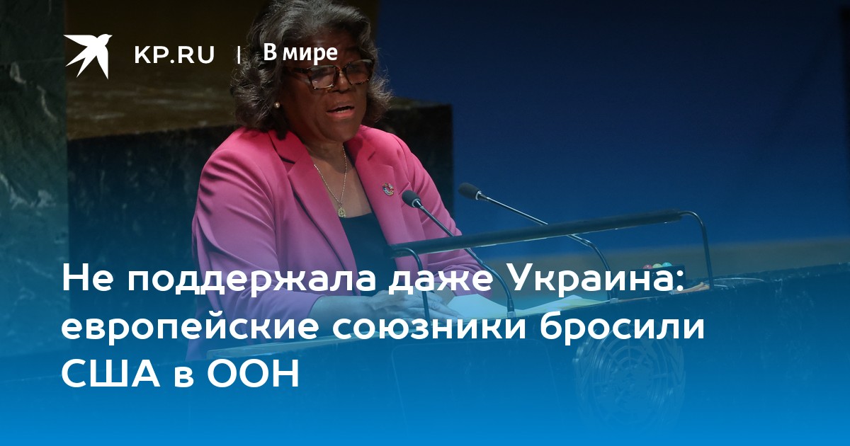 Не поддержала даже Украина: европейские союзники бросили США в ООН