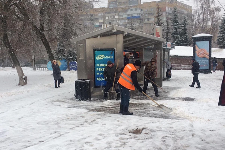 Семь сантиметров снега намело в Нижнем Новгороде. ФОТО: Администрация Нижнего Новгорода.