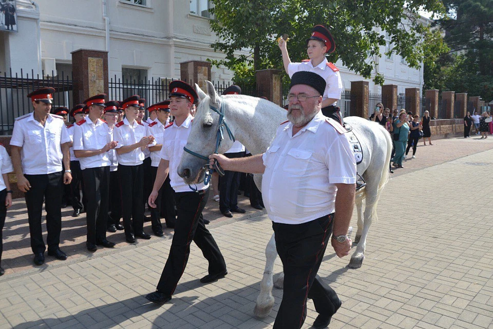 Новороссийский казачий кадетский корпус отмечает 15-летие. Фото: пресс-службы администрации Краснодарского края.