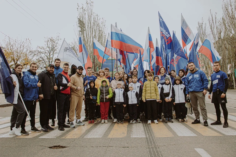 "Русская пробежка" в Луганске. Фото: Министерство молодежной политики ЛНР