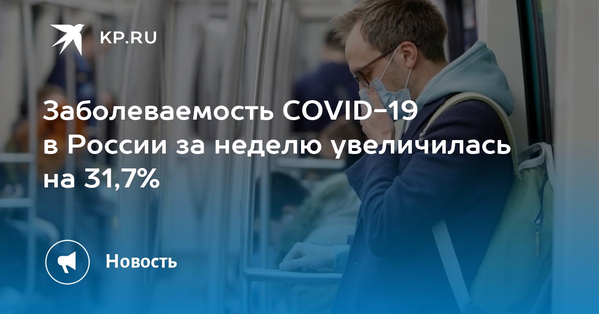 Заболеваемость COVID-19 в России за неделю увеличилась на 31,7% - KP.RU