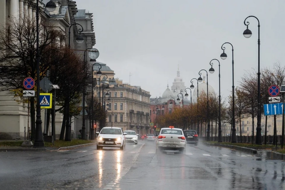Пасмурная и дождливая погода задержится в Петербурге.
