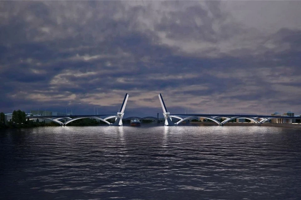 Проект планировки территории для строительства Большого Смоленского моста утвердили в Петербурге. Фото: КРТИ