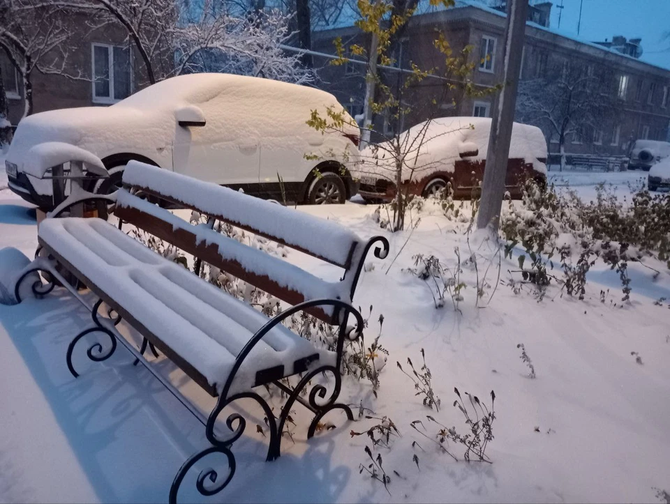 Первый снег выпал в Белгороде 20 ноября.
