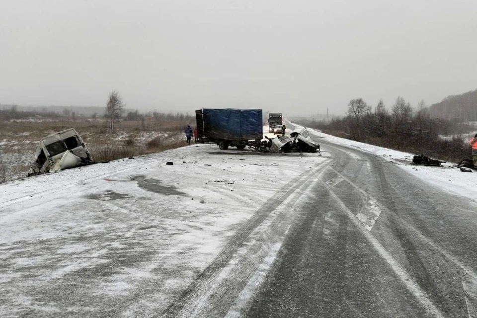 В аварии погибли два человека. Фото: ГУ МВД по Новосибирской области