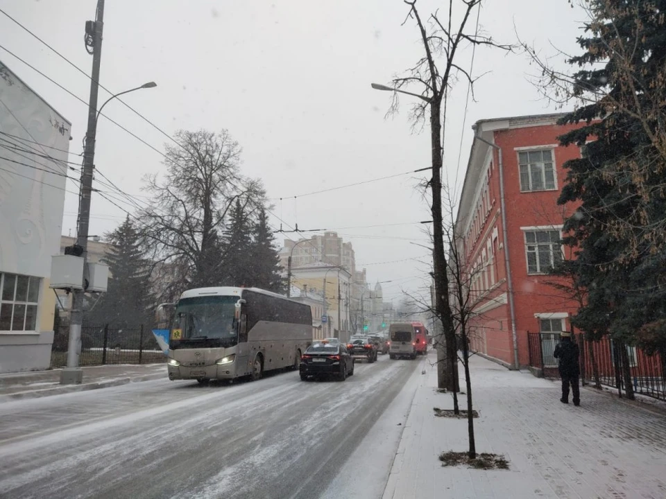 В Калугу пришли снегопады