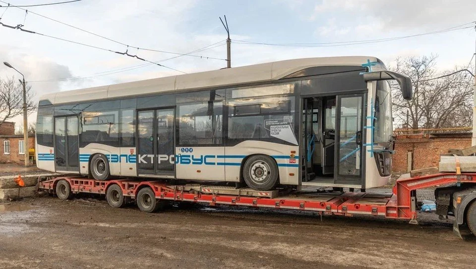 Новые электробусы доставили в Таганрог 27 ноября. Фото: администрация Таганрога