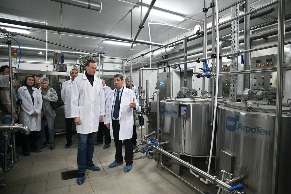 В Касимовском районе запустили новый цех по переработке молока.