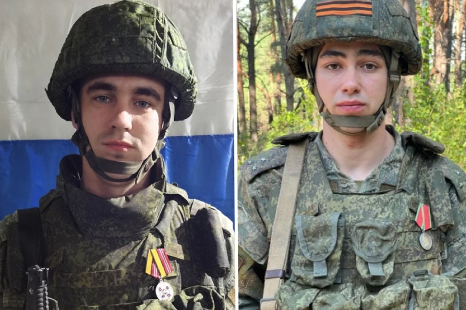 Ефрейтор Николай Короленко и старший лейтенант Артём Симонов