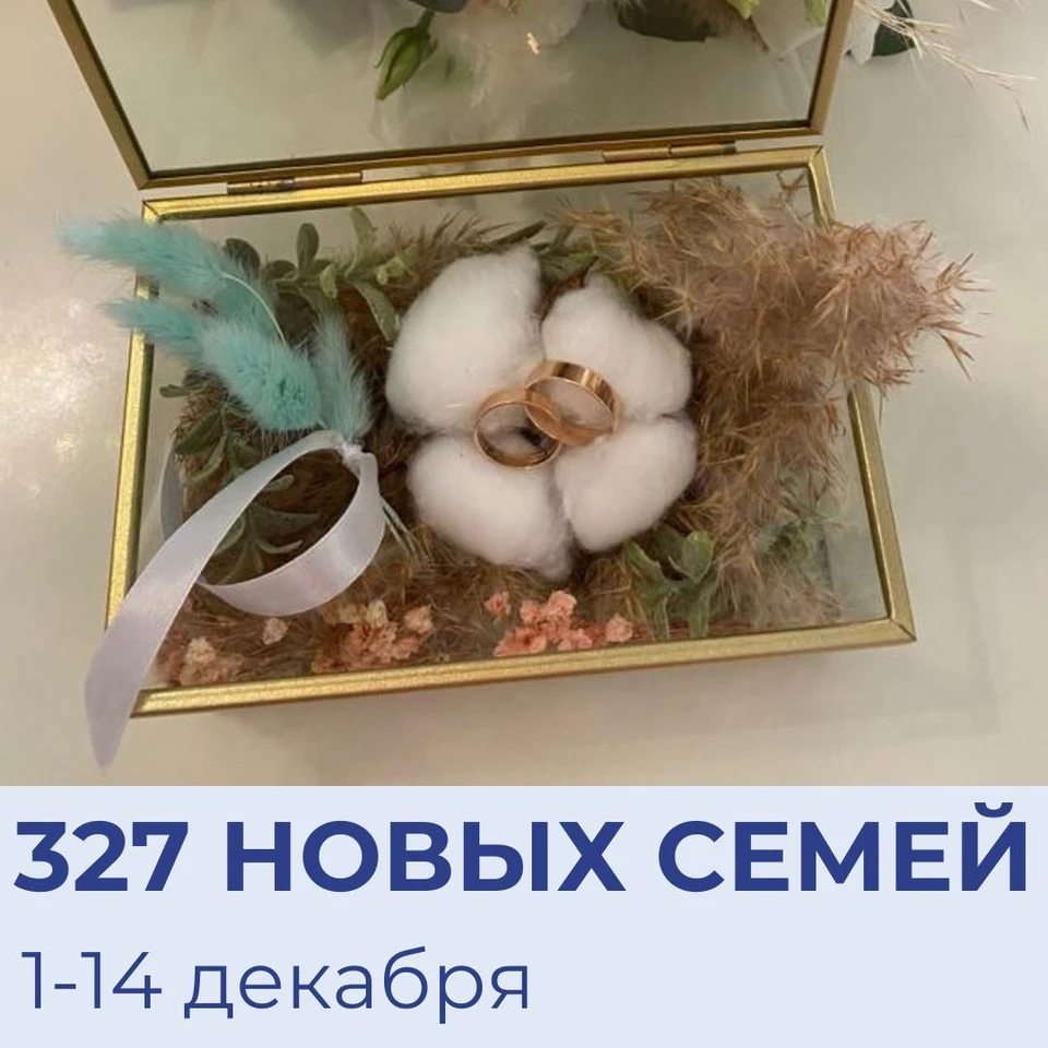 За две недели декабря в Саратове поженились 327 пар (фото: Управление ЗАГС Саратовской области)