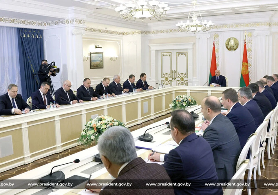 Момент совещания. Фото: president.gov.by