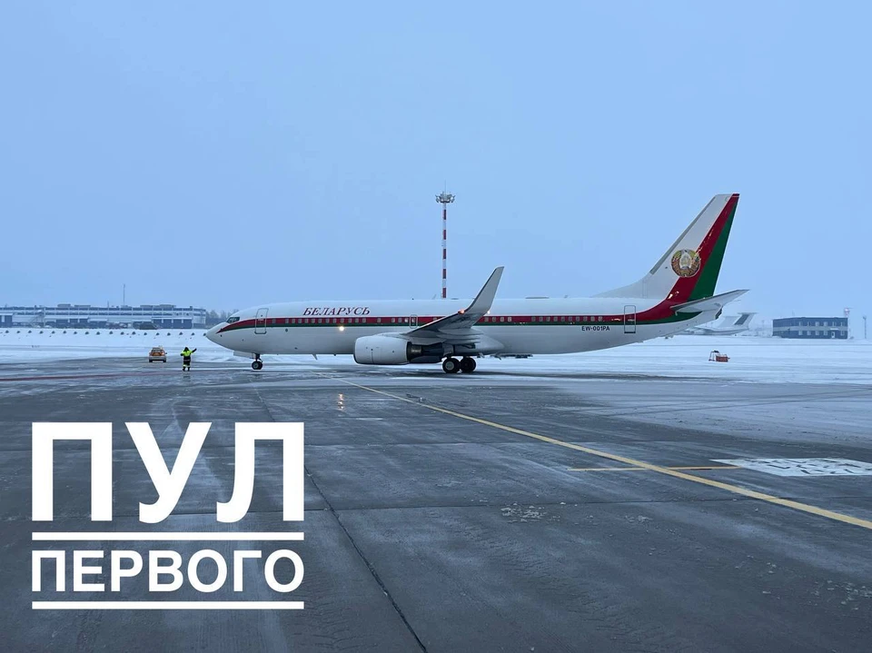 Лукашенко 25 декабря полетел с рабочим визитом в Санкт-Петербург. Фото: телеграм-канал «Пул Первого»