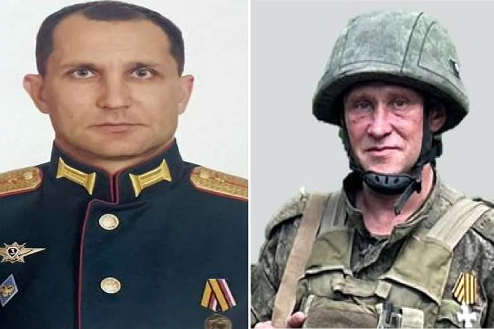Капитан Владимир Рябов и младший сержант Петр Шилов