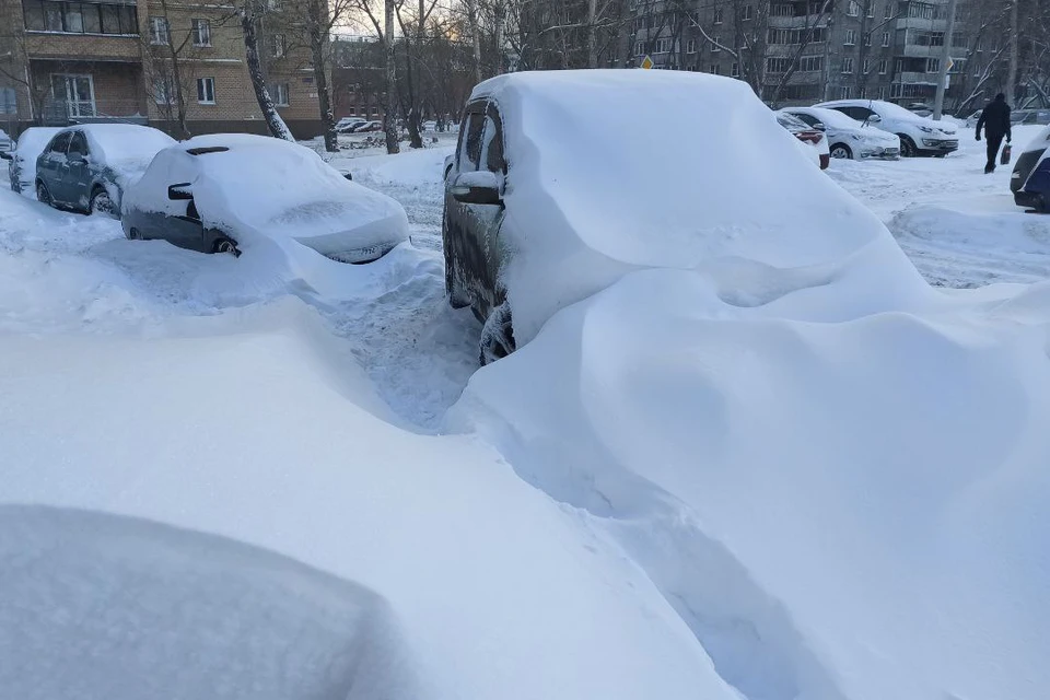 Не всякую припаркованную во дворе машину теперь можно отличить от сугроба