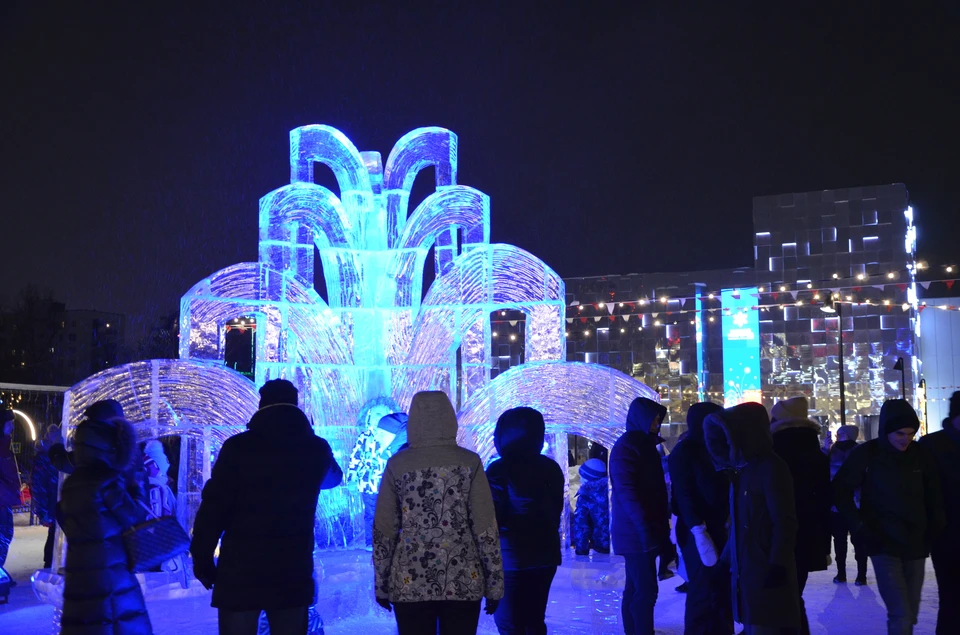 Ледовый городок открылся на Нижегородской ярмарке.