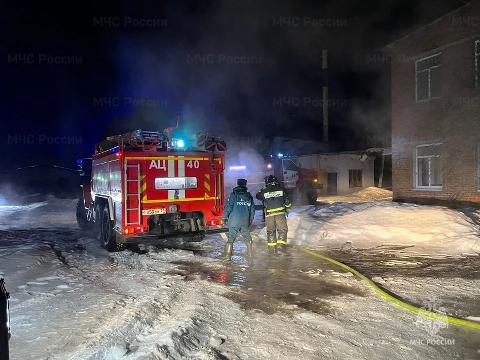 На пожаре в Заокском районе погиб мужчина