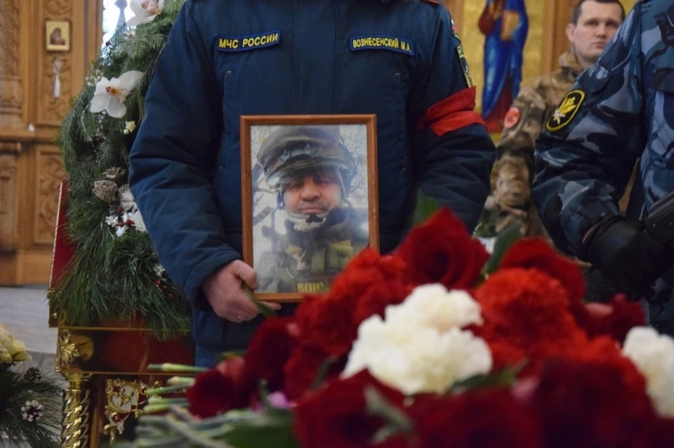 В Коми похоронили погибшего в зоне СВО Сергея Ефременко. Фото со страницы Магомеда Османова в соцсети «ВКонтакте».