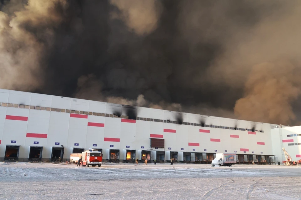 Причина пожара на складе Wildberries в Санкт-Петербурге 13 января 2024.