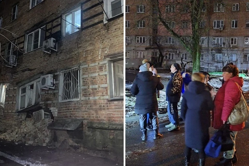 Жильцы покинули опасный дом 27 января. Фото: администрация Ростова, Дмитрий Кутепов.
