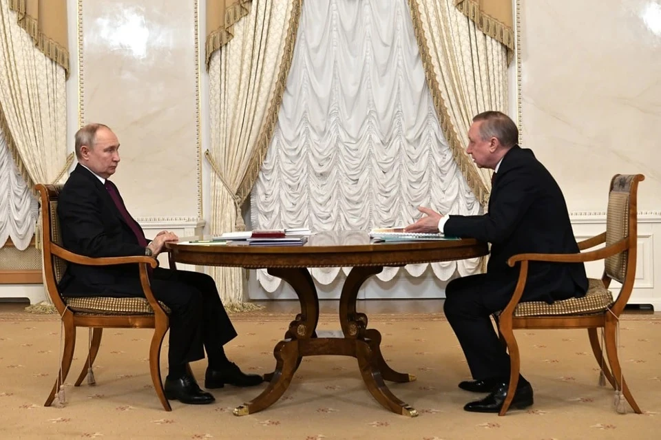 Владимир Путин встретился с Александром Беловым. Фото: Кремль